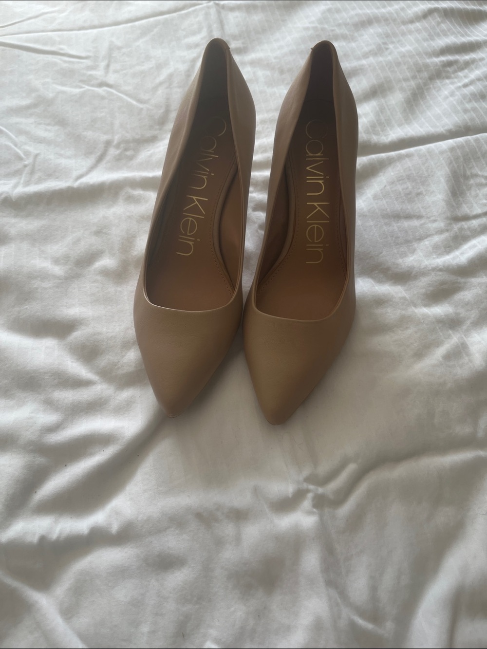 Calvin Klein Women's Nude/Tan Pointed-Toe Pumps